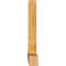Ekena Millwork Portland Rough Sawn Timber Gable Bracket, Western Red Cedar, 108"W x 45"H x 6"D x 6"F, 10/12 Pitch GBW108X45X0606POR00RWR - alternate 2